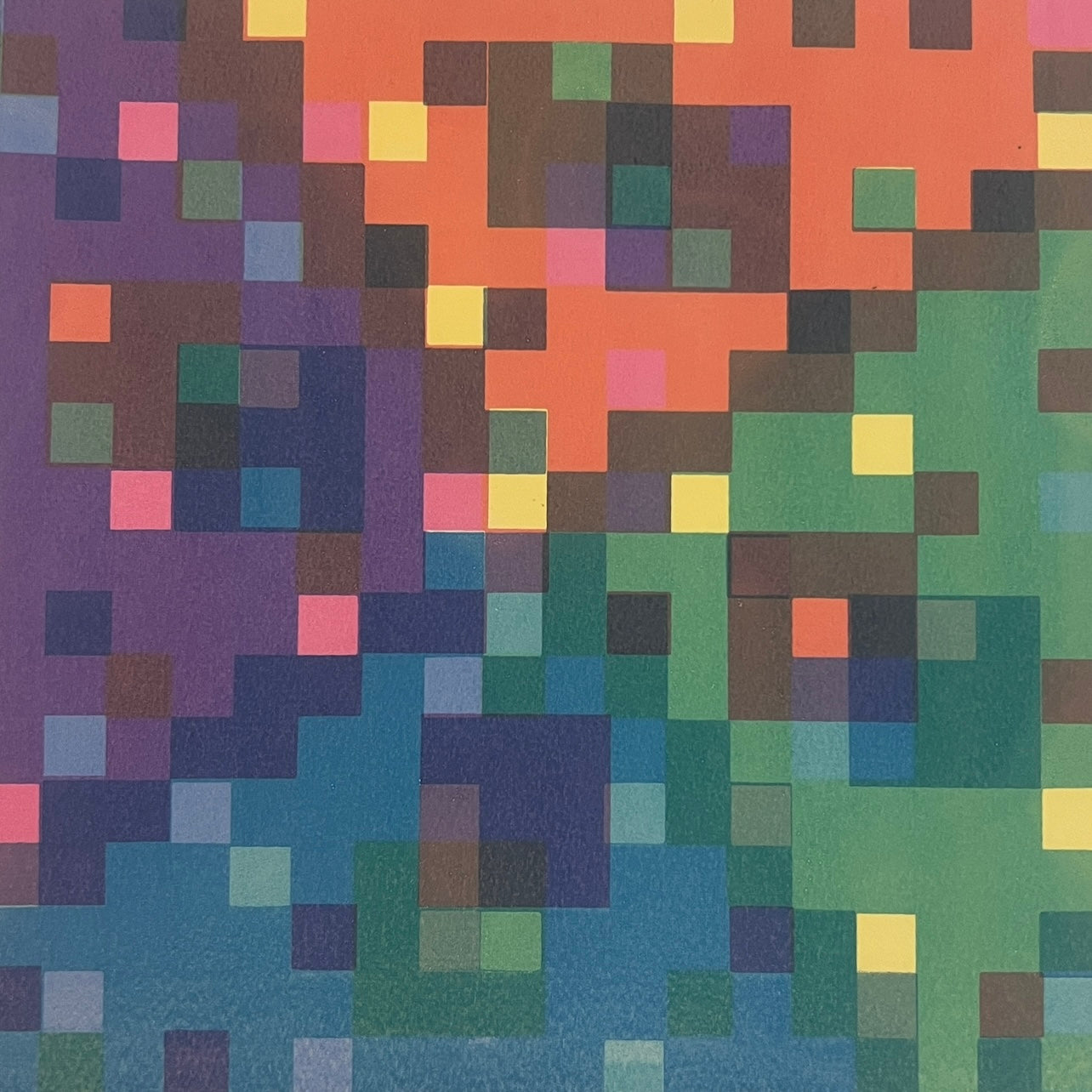 One Roof V.1 - Screenprint on Paper, 12x12